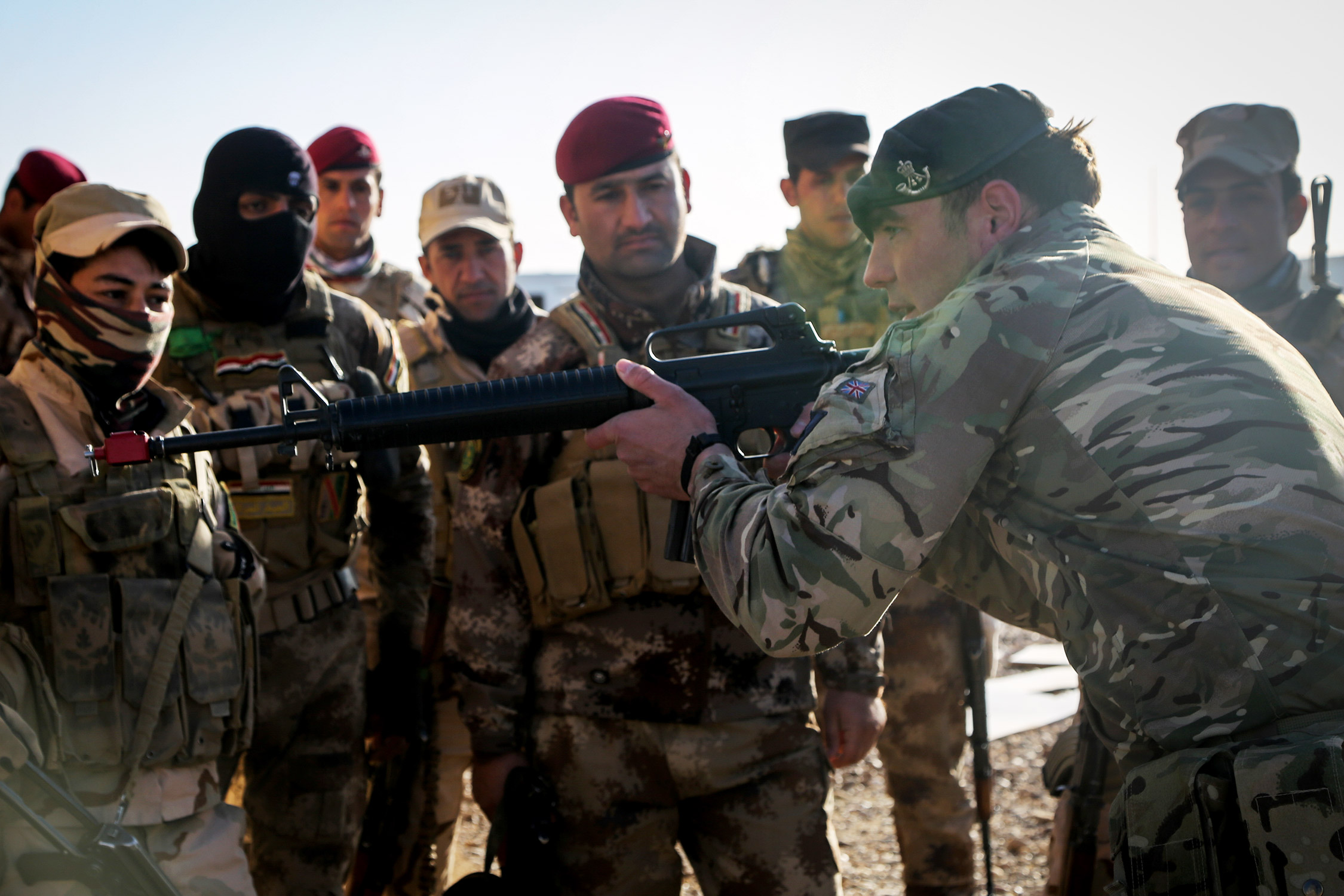 British trainer at Al Asad Airbase, Iraq