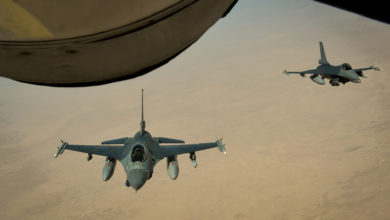 Two Belgian Air Force F-16A Fighting Falcons