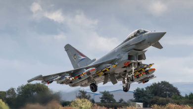 Eurofighter Typhoon carrying Brimstone 2 missiles