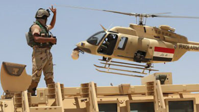 Iraqi army helicopter