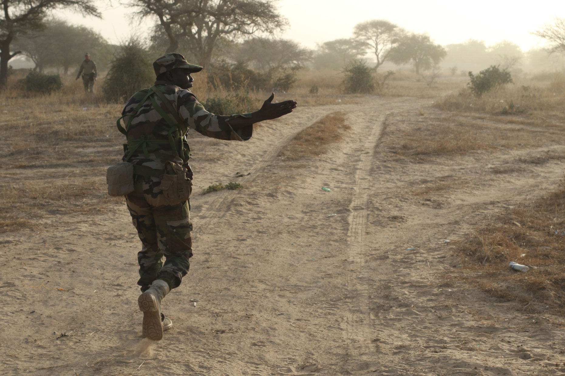 Niger Army patrol leader