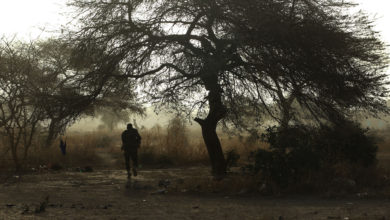 Niger Army patrol leader