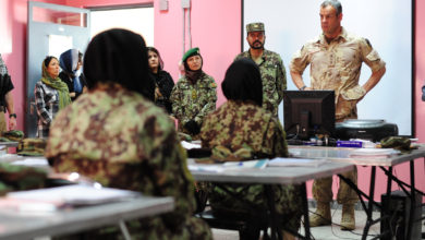 Afghan female soldiers train in Kabul