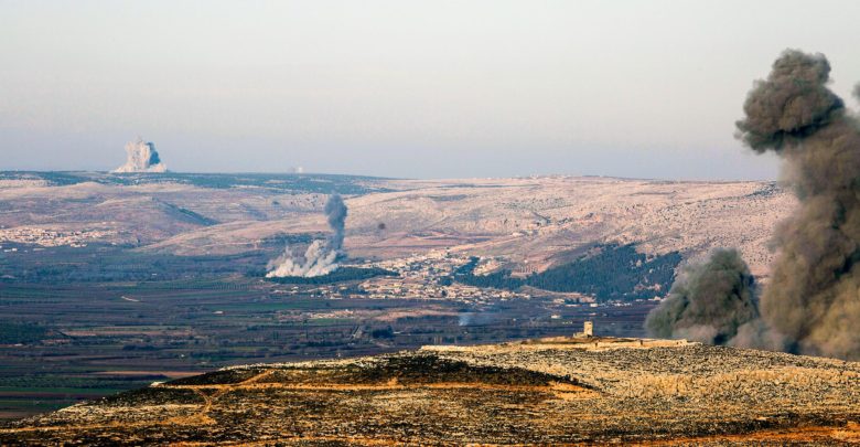 Bombs hit Efrin, Syria