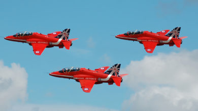RAF Red Arrows aerobatic display team