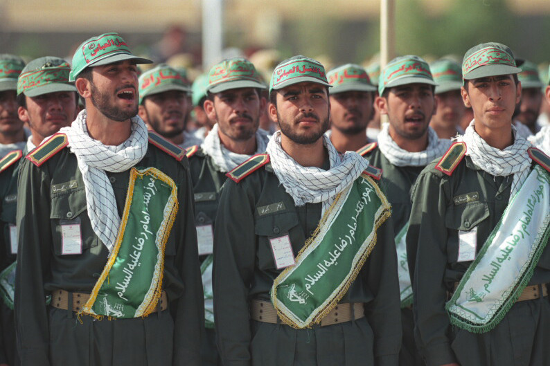 IRGC and Basij in Mashhad, Iran