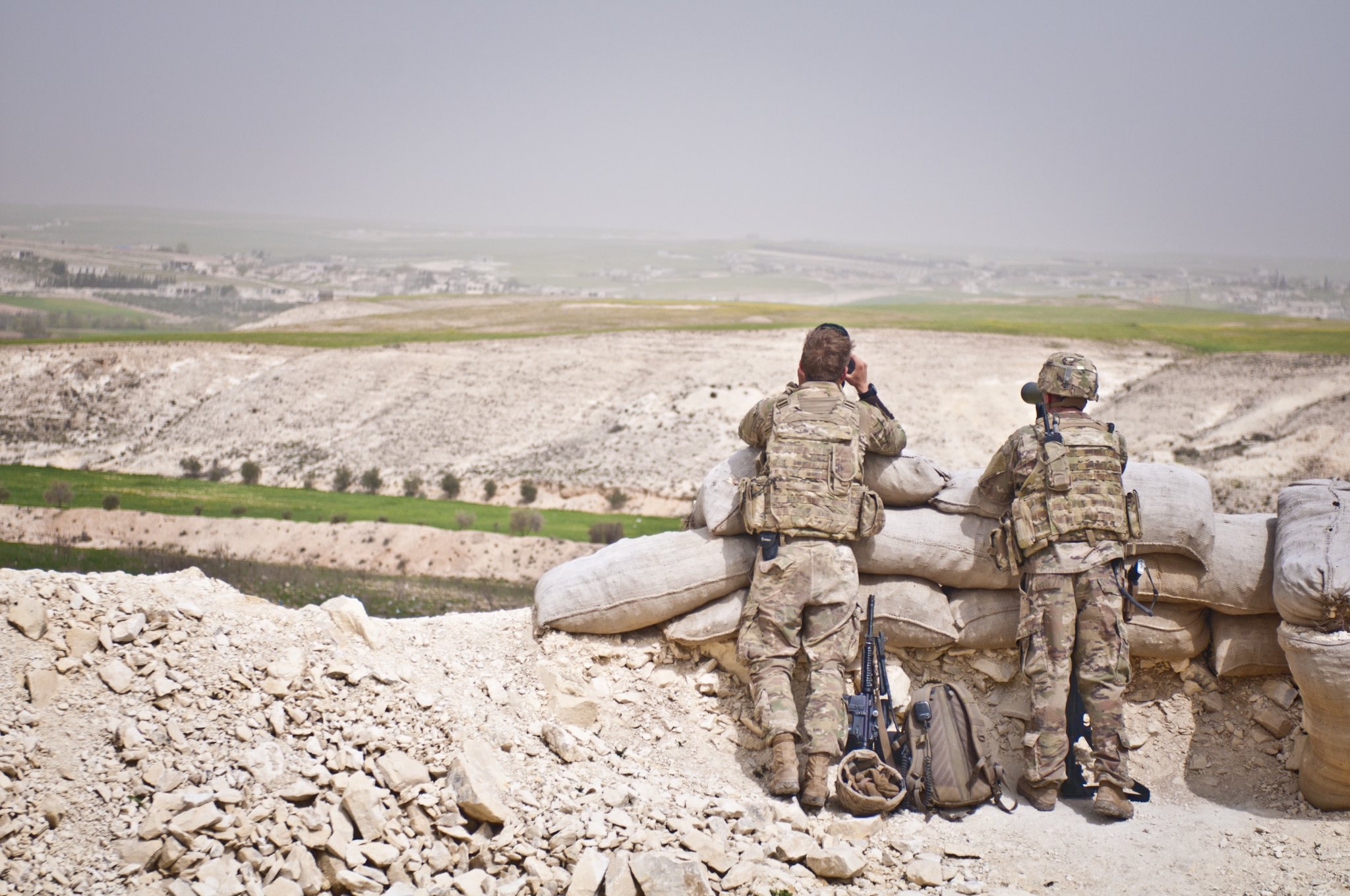 Coalition troops north of Manbij, Syria