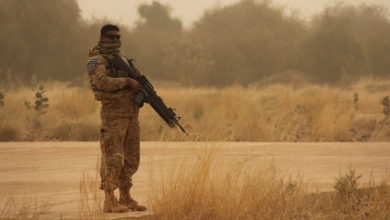 Minusma peacekeeper in Mali