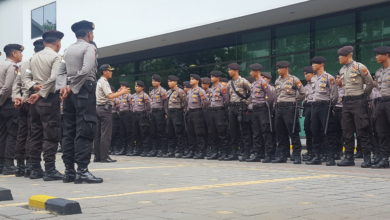 Indonesian national police in Jakarta