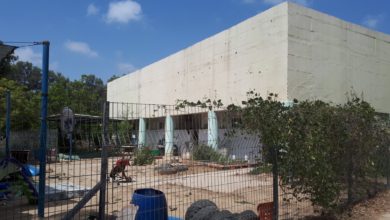 Kindergarten in southern Israel where a mortar fired from Gaza landed