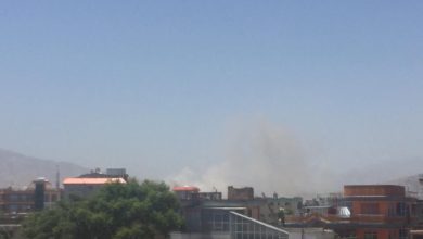 An explosion in the PD13 area of Kabul, Afghanistan