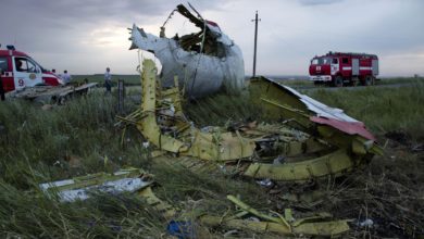 MH17 crash site in Ukraine