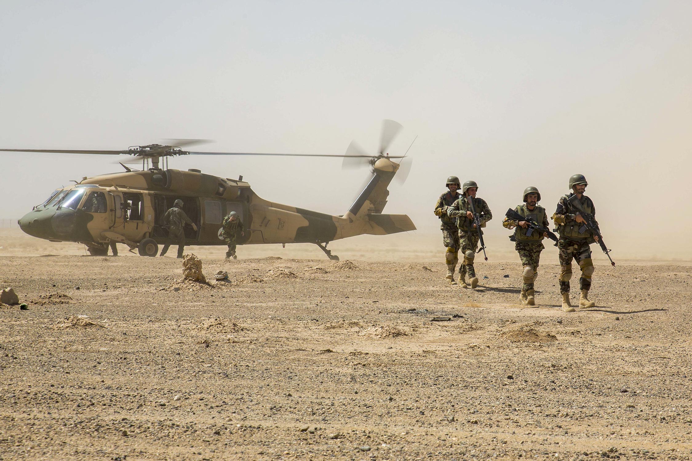 Afghan Air Force UH-60 Black Hawk helicopter