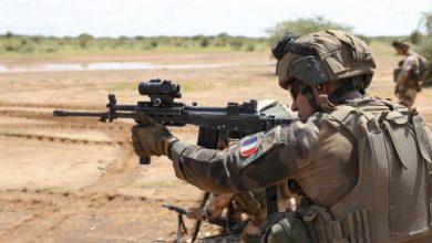 French and Estonian troops train in Mali
