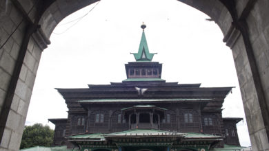 Khanqah-e-Moula shrine in Kashmir's capital, Srinagar