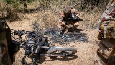 French soldiers near Ndaki, Mali