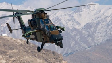 French Army Tigre helicopter