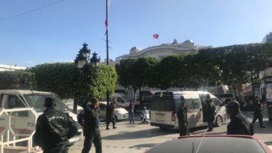 Aftermath of a reported explosion in Tunisia's capital Tunis