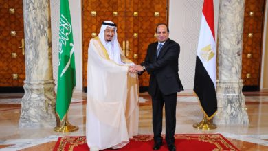 Salman bin Abdulaziz Al Saud with Egyptian President Abdel Fatteh el-Sisi