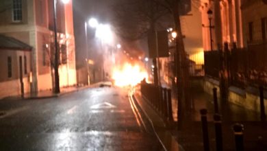 Suspected car bomb, Derry, Northern Ireland