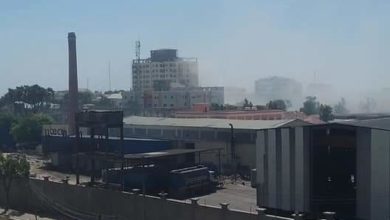 Aftermath of an explosion at the Hamarweyne market in the Somali capital Mogadishu on February 4, 2019