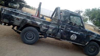 Islamic State West Africa province technical captured in Buni Yadi, Nigeria