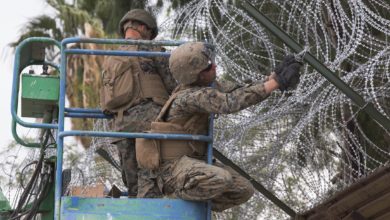 US Marines strengthen California-Mexico border