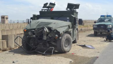 Afghanistan police opened fire on a vehicle that refused to stop near Ghazni
