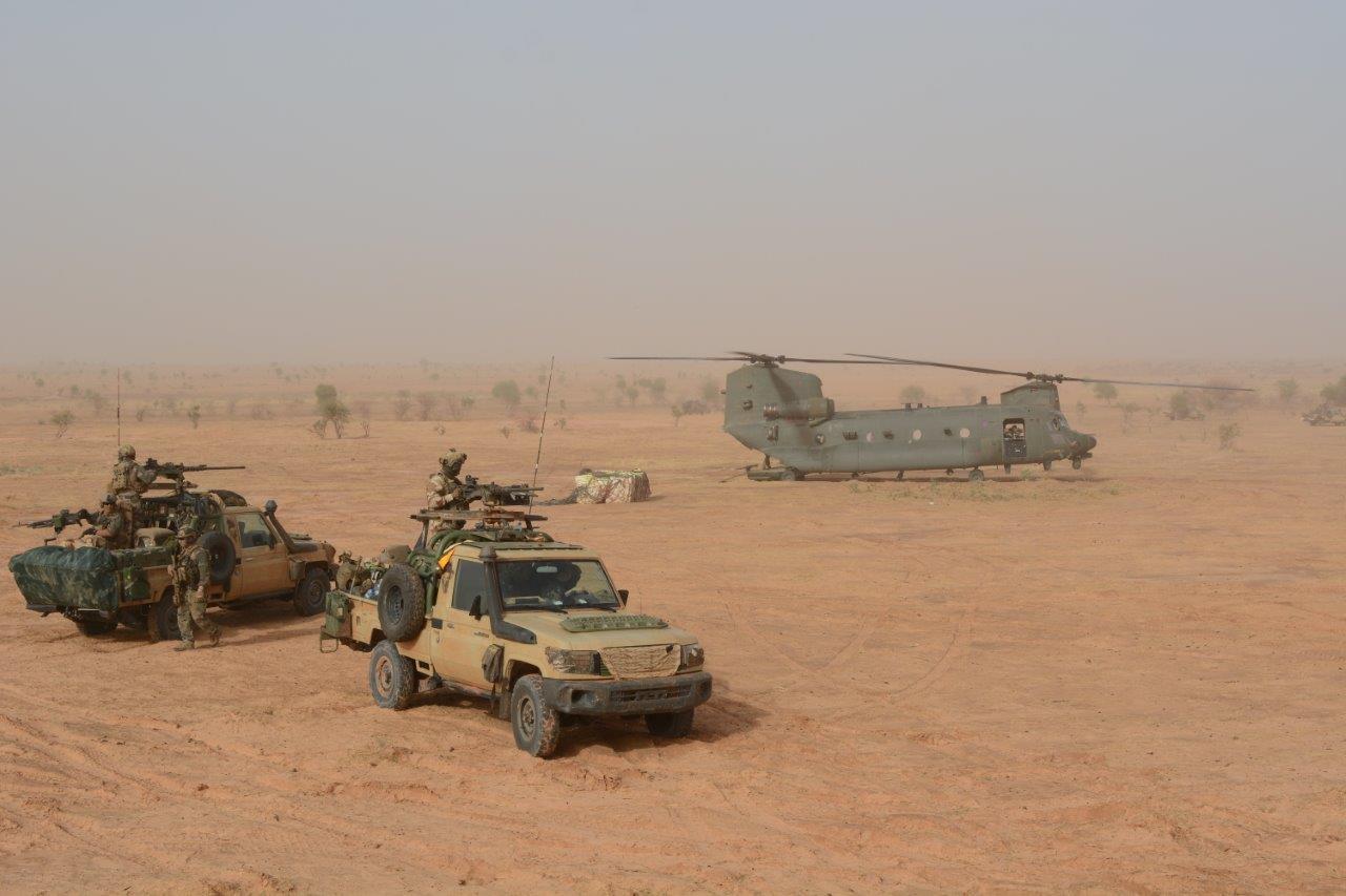 RAF Chinook during Operation Aconit