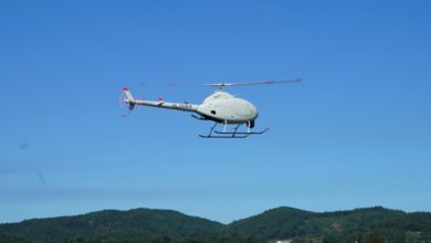 KAI NI-600 VT UAV helicopter test
