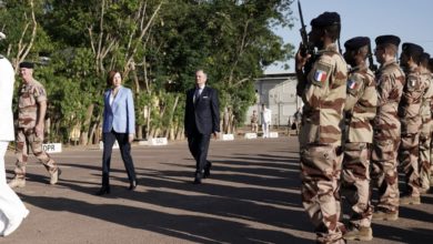 Florence Parly reviews French troops in Chad
