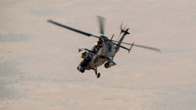 French Tigre helicopter in the Sahel