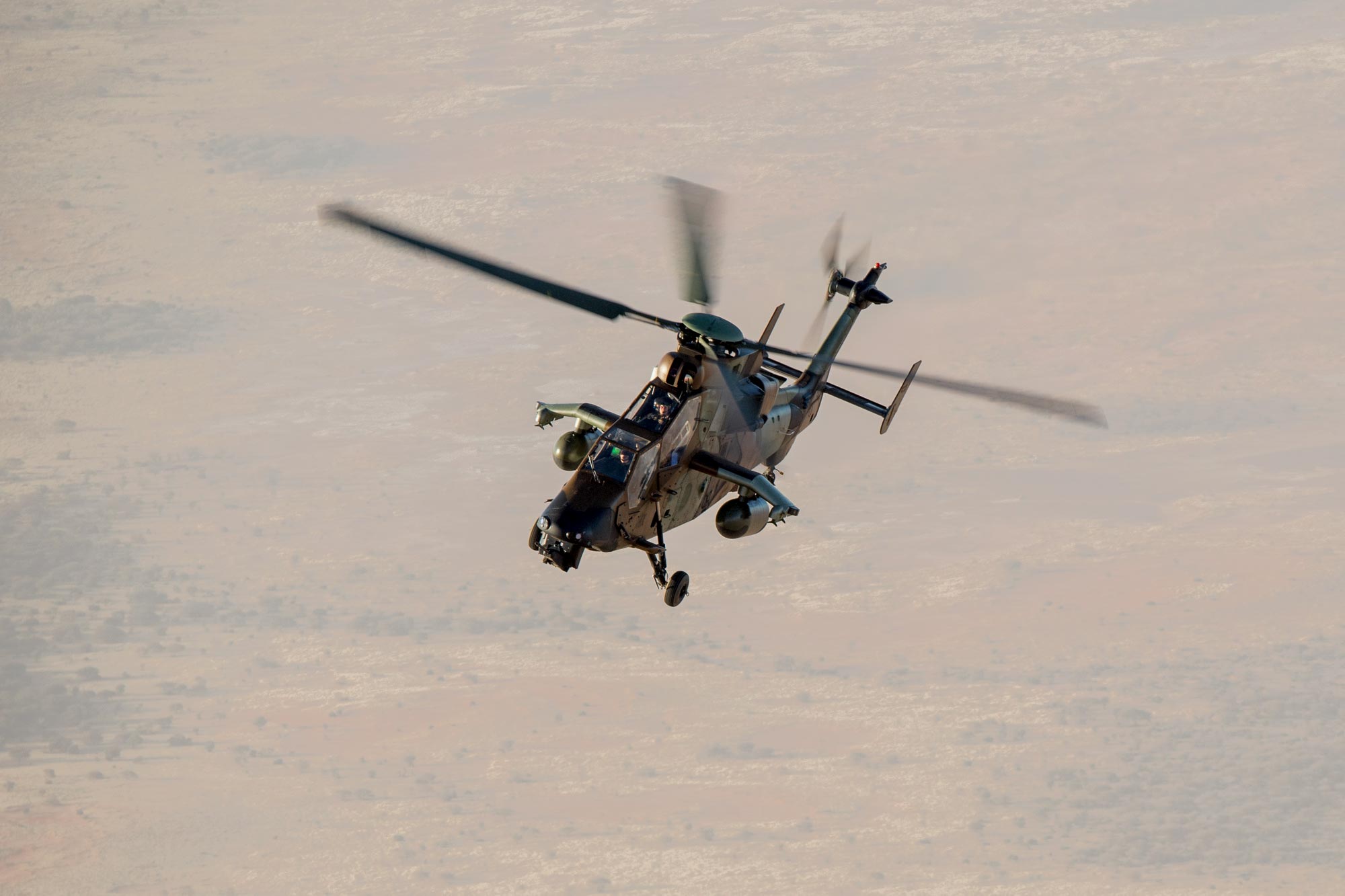 French Tigre helicopter in the Sahel