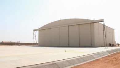 Niger Air Force C-130 hanger in Agadez