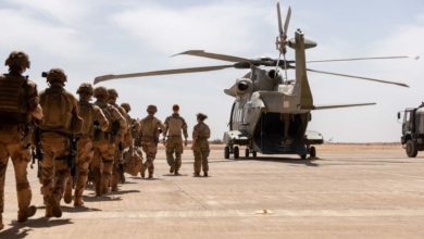Denmark AW101 helicopter in the Sahel