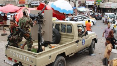 Separatist fighters in Aden on August 8, 2019. Photo: Nabil Hasan/AFP.