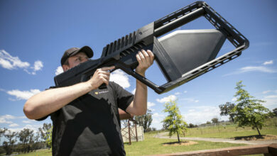 DroneShield’s DroneGun, an optical system to better identify and help neutralize armed drones.