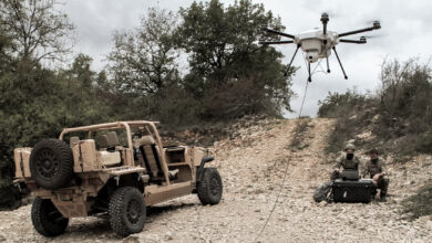 Demonstrating the Orion 2 tethered hexacopter drone