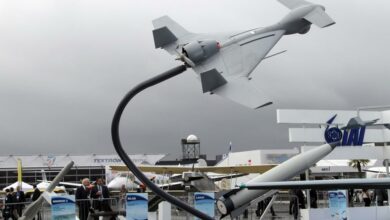 Israeli Harop drone on display at the 2011 Paris Air Show