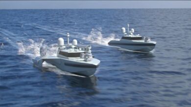 NB57 ASW USV (left) and RD09 ASuW USV (right)