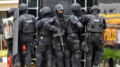 Members of Indonesian counterterrorism task force