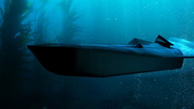 unmanned underwater vessel.
