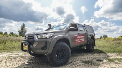 Ukrainian Armor's Saigak, a prototype off-road tactical vehicle designed to replace the Soviet UAZ jeep.