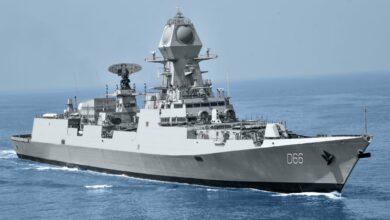 Indian Navy received the first Project (P) 15B stealth guided missile destroyers last week