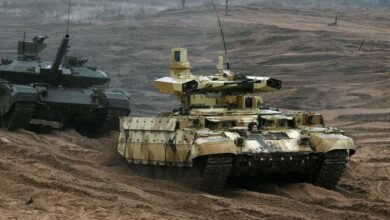 A Terminator-2 tank support fighting vehicle