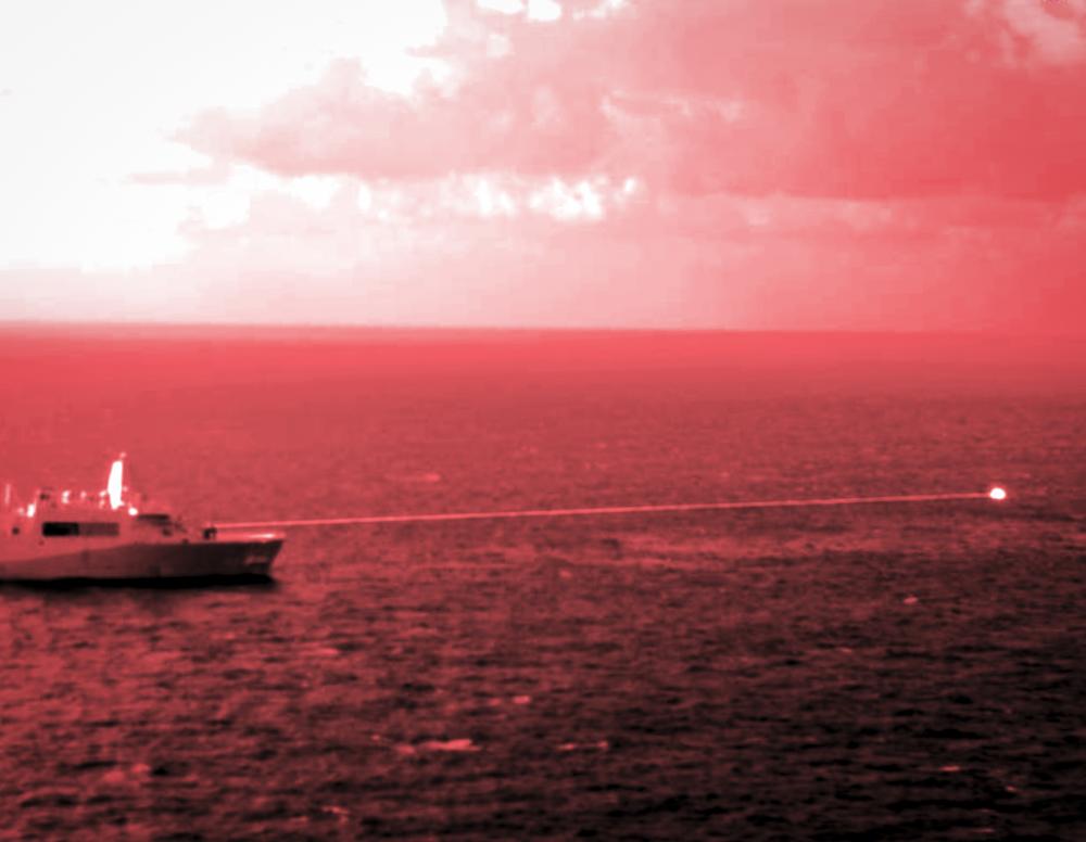 laser weapon test