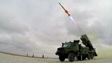 Hisar O missile system.