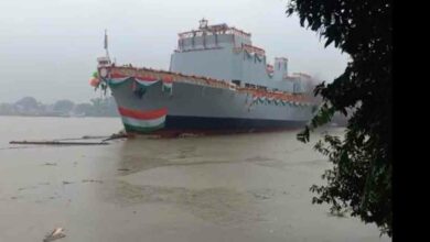 Indian Navy's Sandh large survey vessel