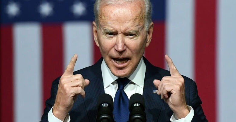 US President Joe Biden speaks at the Greenwood Cultural Centre in Tulsa, Oklahoma