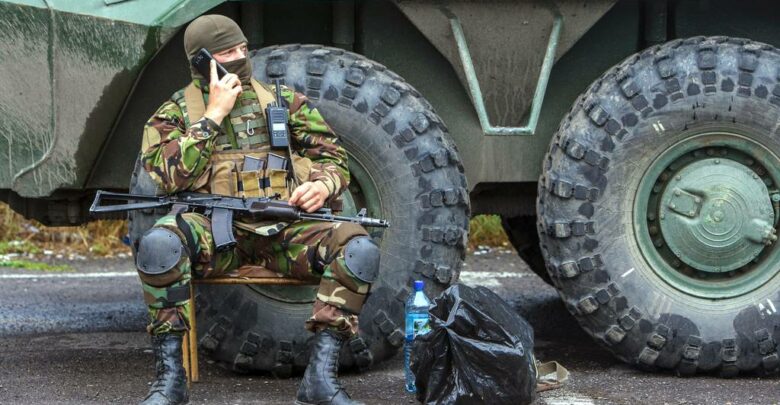 Unidentified soldier in the Russia-Ukraine conflict